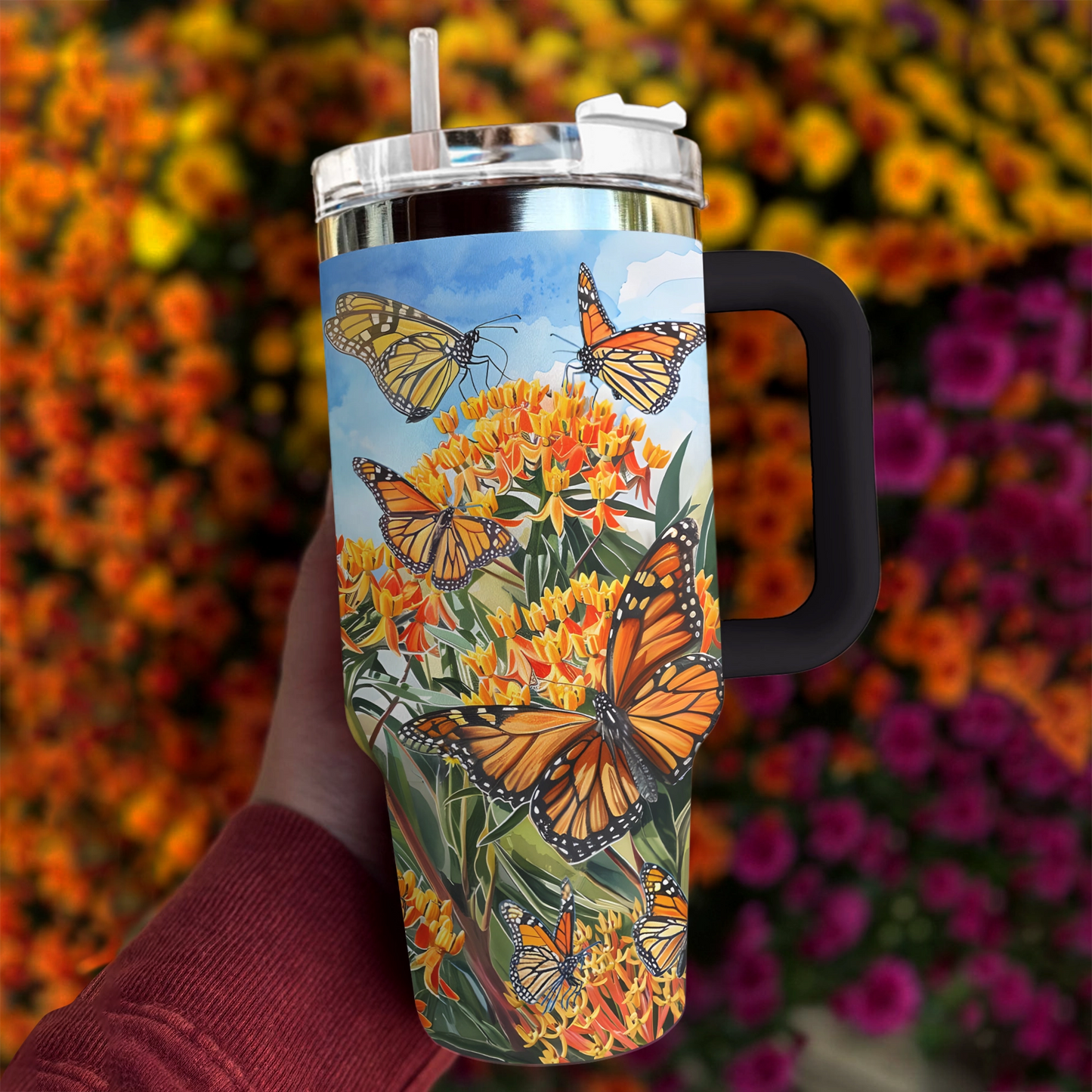 Shineful Tumbler Butterfly Monarch Awareness Save Milkweed
