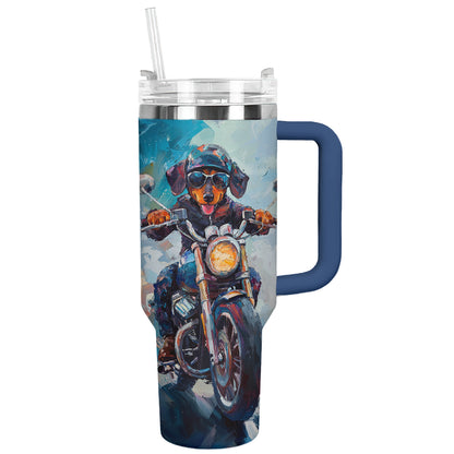 Shineful Tumbler Dashing Dachshund Rider