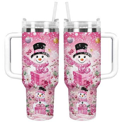 Shineful Tumbler Blushing Snowman Christmas