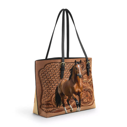 Shineful Leather Tote Bag - Horse Spirit