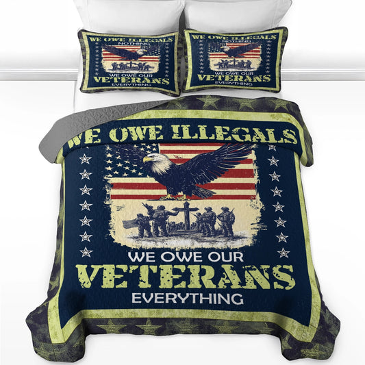 Shineful All Season Quilt 3-Piece Set - Veteran's Pride