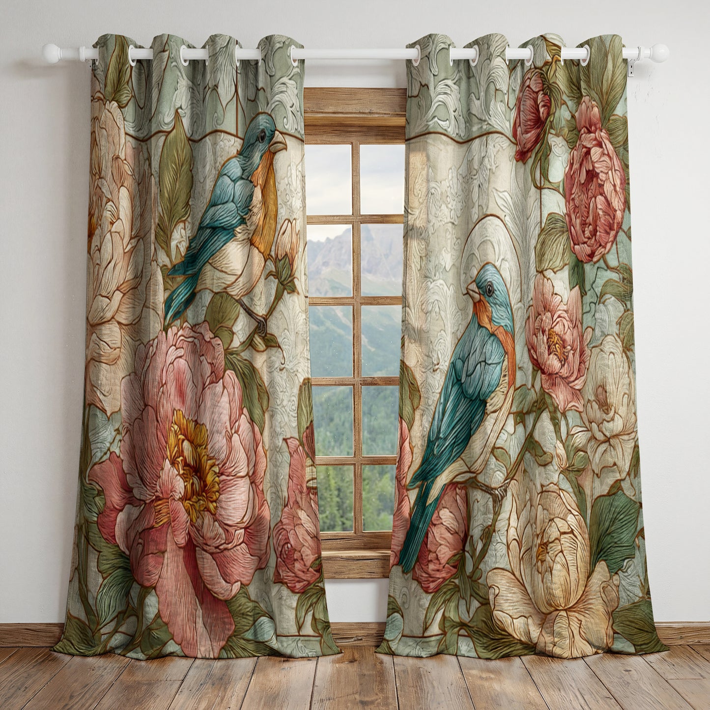 Shineful Quilted Curtain Still Morning