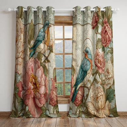 Shineful Quilted Curtain Still Morning