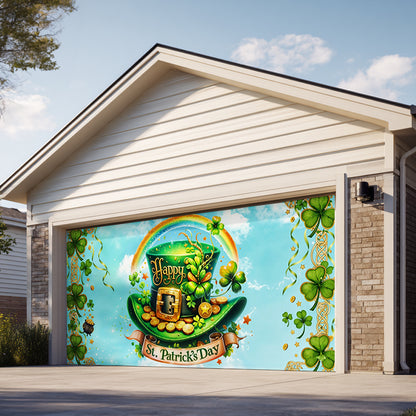 Shineful Garage Door Banner Decoration Lucky Clover Door