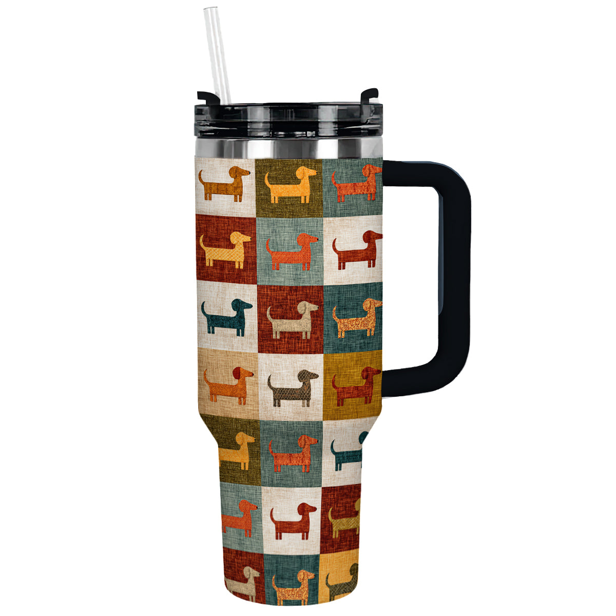 Shineful Tumbler Colorful Dachshund Patch