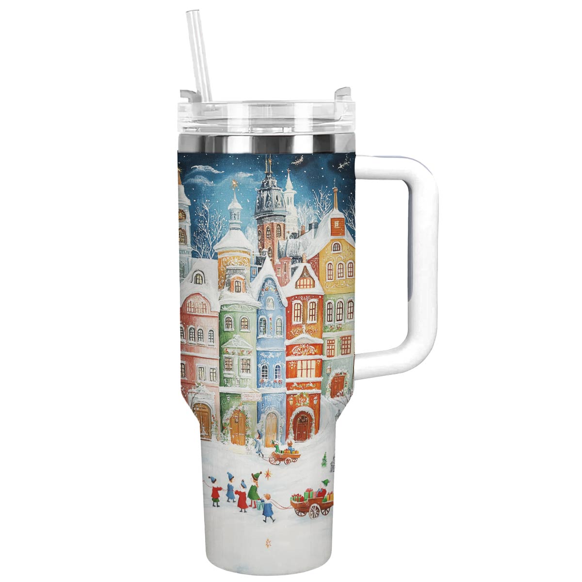 Shineful Tumbler Snowy Town