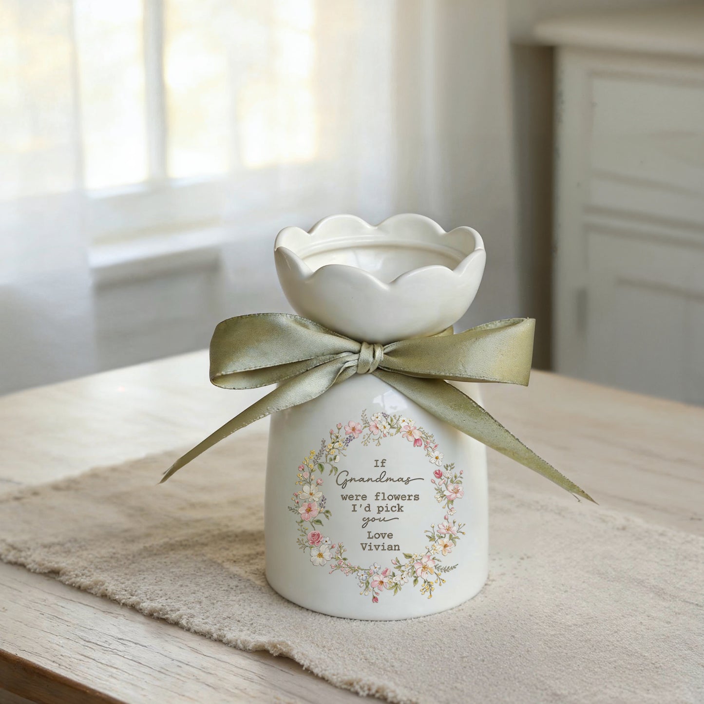 Shineful Flower Vase Personalized Precious Bloom