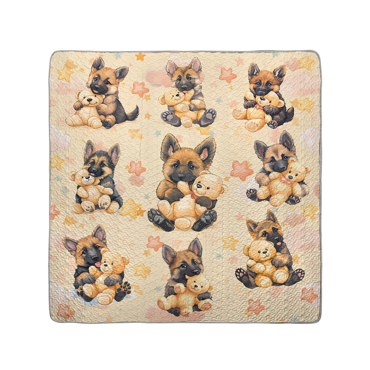 Shineful All Season Quilt 3-Piece Set Teddy & Shepherd