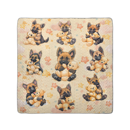 Shineful All Season Quilt 3-Piece Set Teddy & Shepherd