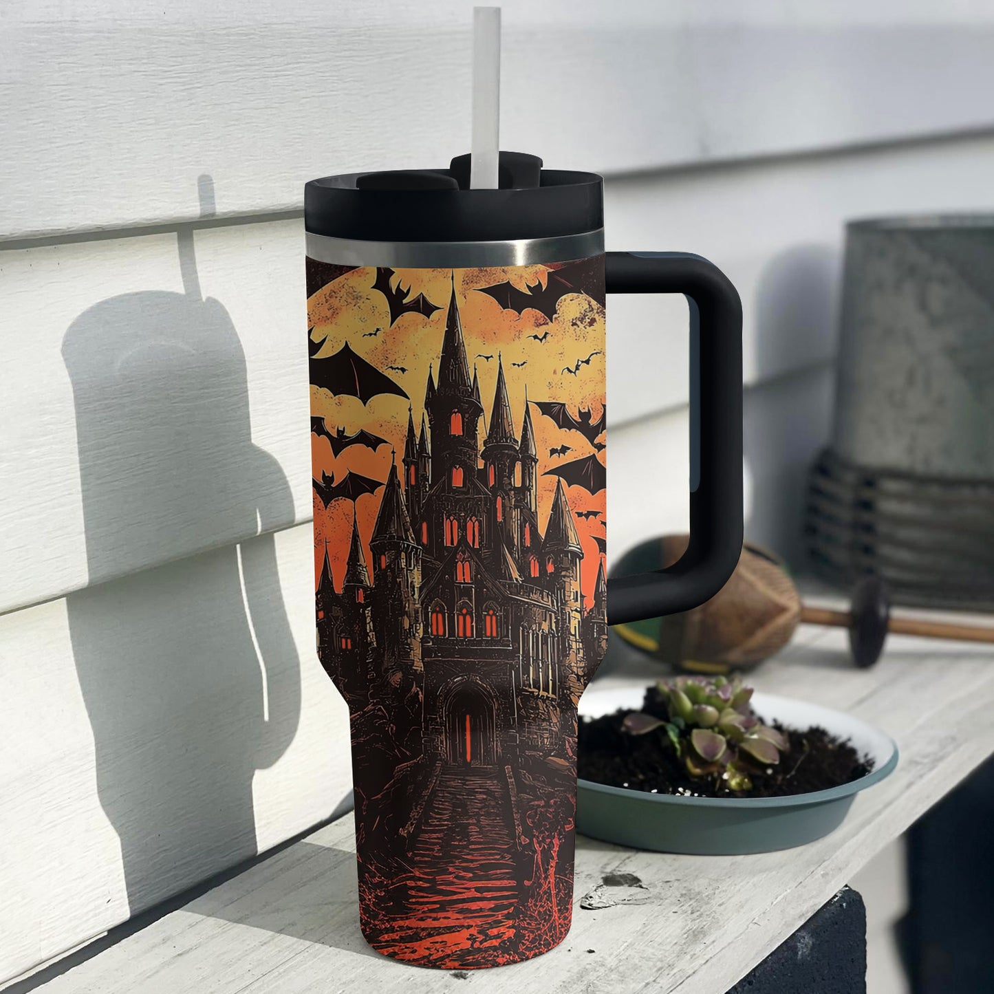 Shineful Tumbler Scary Haunted Castle
