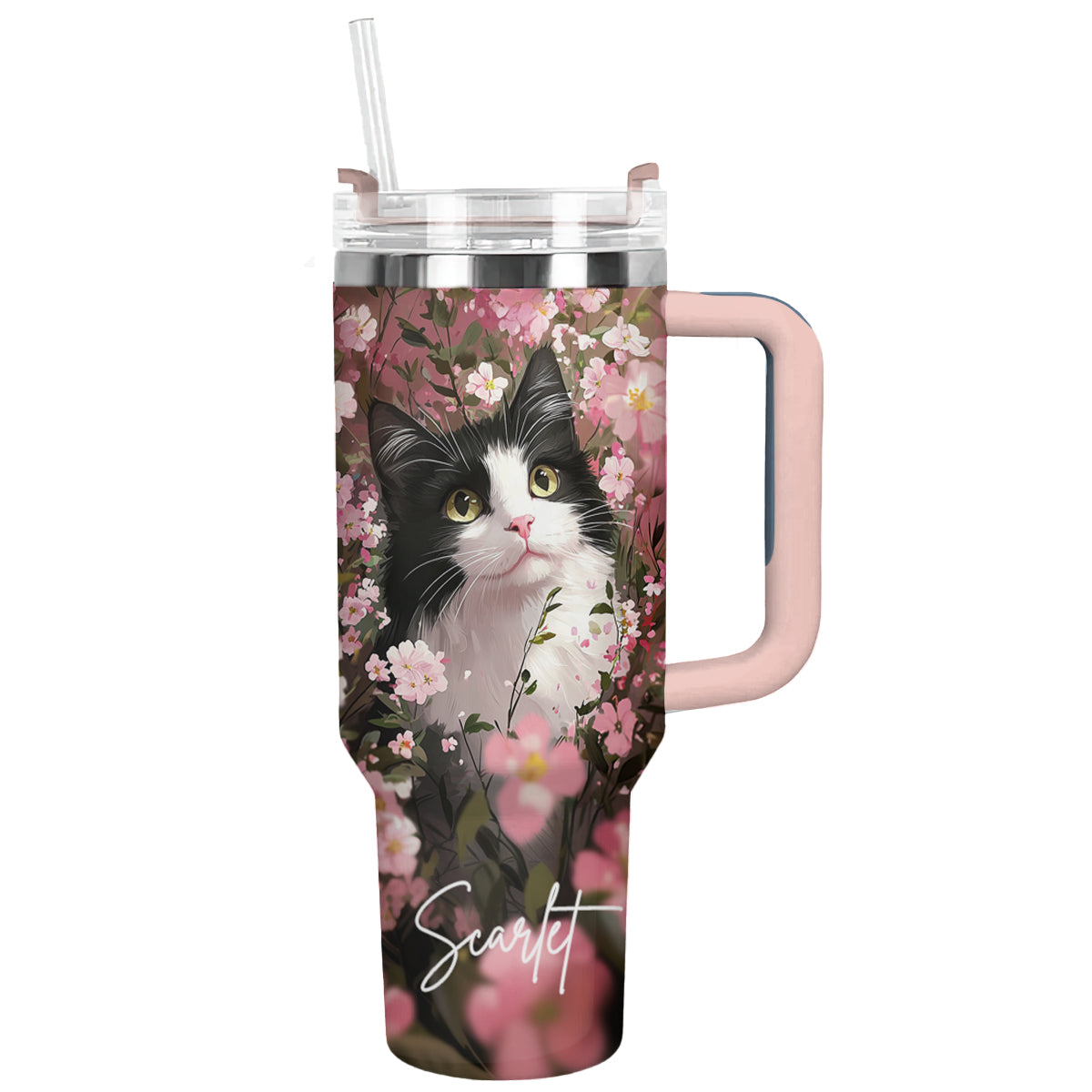 Shineful Tumbler Personalized Feline Florist