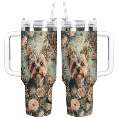 Shineful Tumbler Yorkie Blossom Luxe