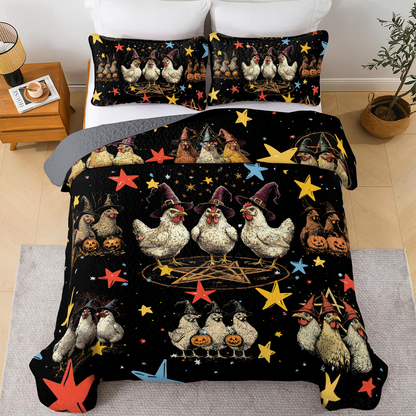 Shineful All Season Quilt 3-Piece Set - Wicked Wings and Things