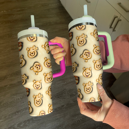 Shineful Glossy Tumbler Pooh Puffy