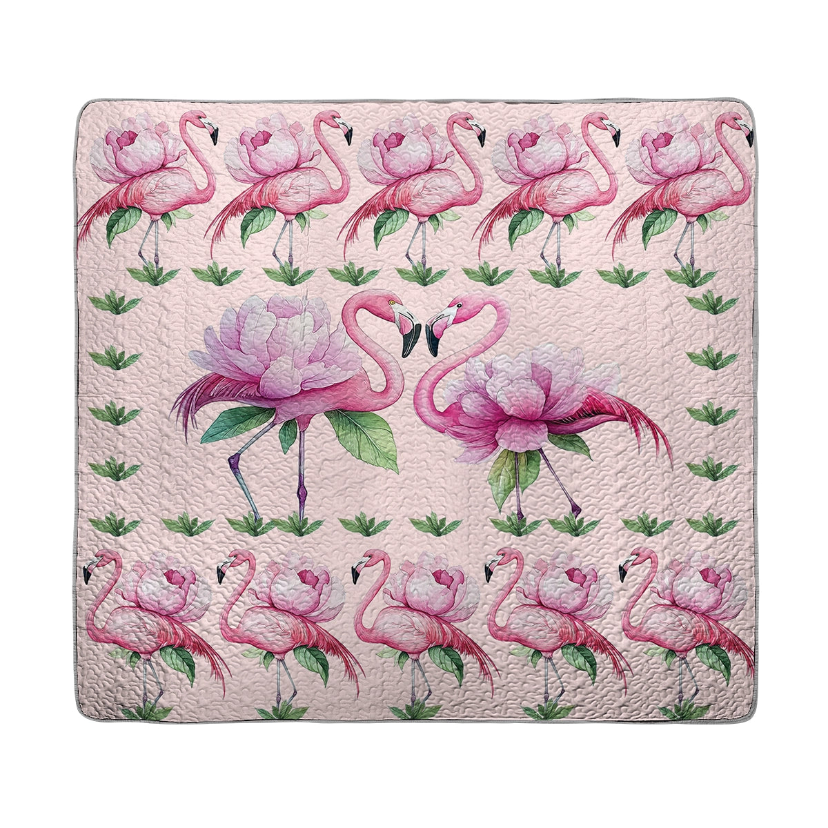 Shineful All Season Quilt 3-Piece Set - Pink Flamingo Paradise 