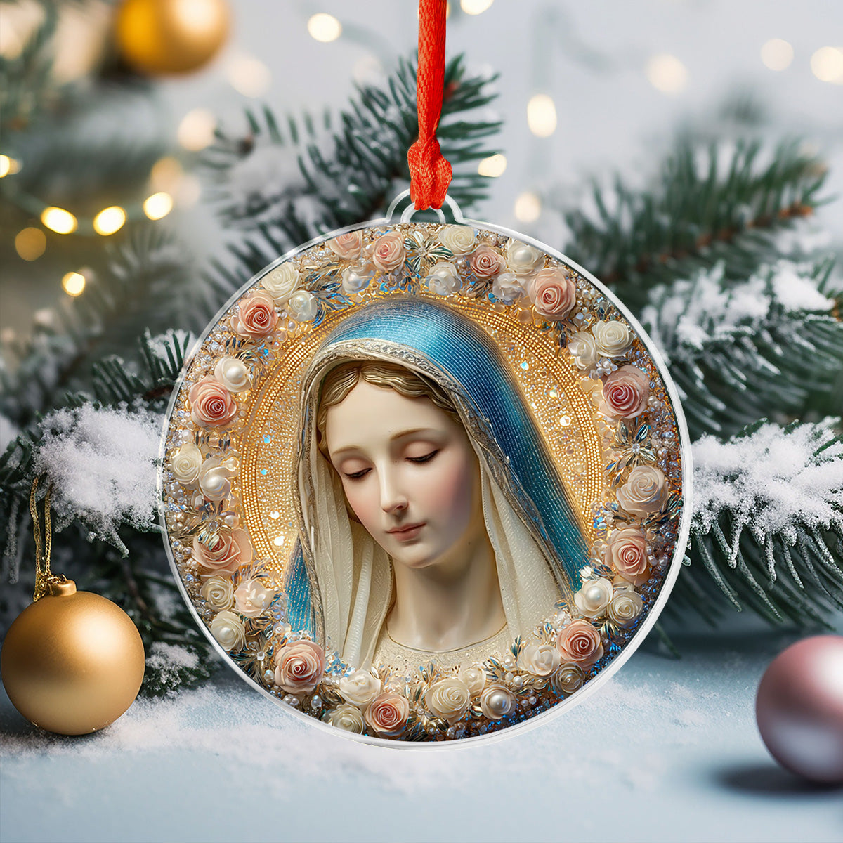 Shineful 2D Acrylic Ornament Blessed Serenity
