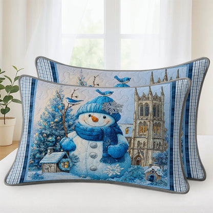 Shineful Quilt 3-Piece Set Frosty Blue Winter