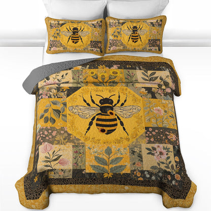 Shineful All Season Quilt 3-Piece Set Bee Pretty