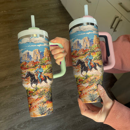Shineful Tumbler Canyon Trails Cowboy