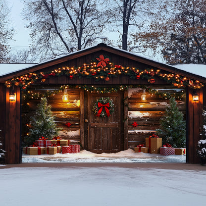 Shineful Garage Door Banner Decoration Cozy Christmas Door