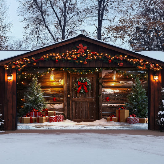 Shineful Garage Door Banner Decoration Cozy Christmas Door