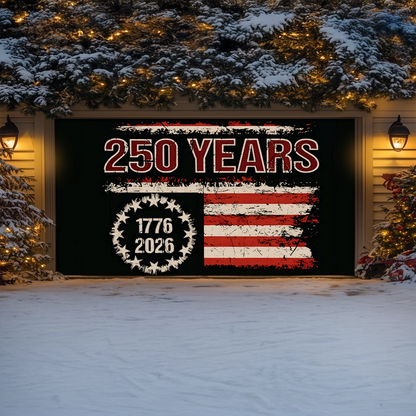 Shineful Garage Door Banner Decoration Liberty Was Earned