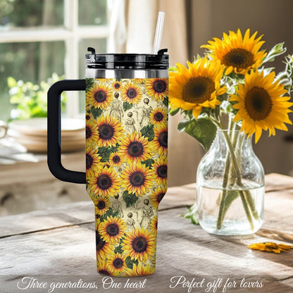 Shineful Tumbler Sunflower Legacy - Grandma, Mom & Daughter Edition