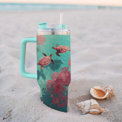 Shineful Tumbler Sea Turtles Ocean Companions