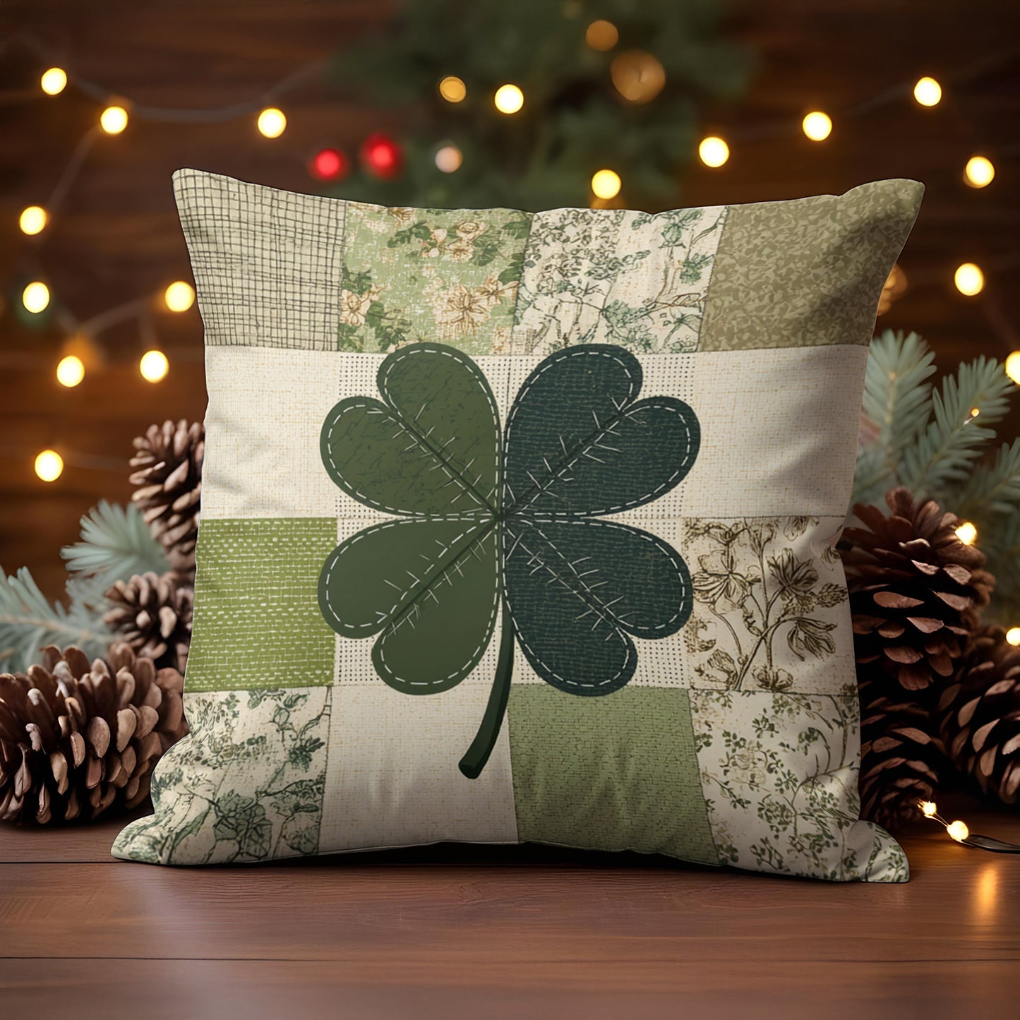 Shineful 2D Print Cushion Cover, Pillowcase, Pillows Covers  Lucky Clover