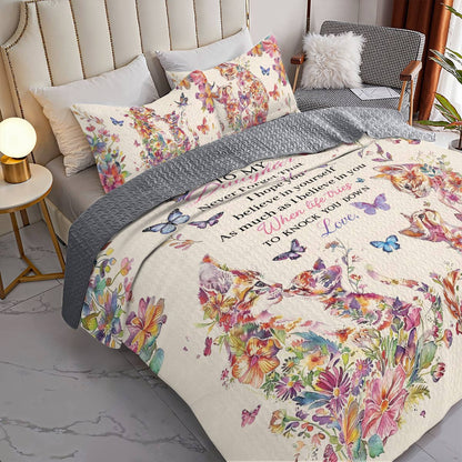 Shineful All Season Quilt 3-Piece Set Daughter's Strength