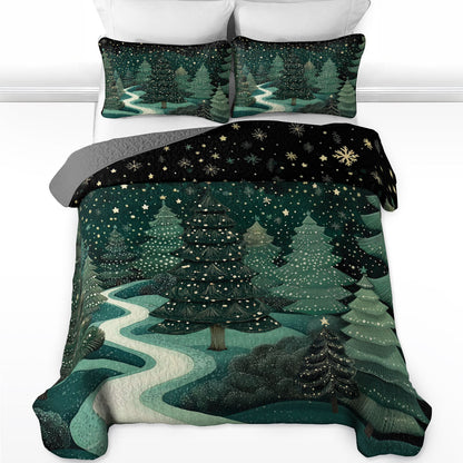 Shineful All Season Quilt 3-Piece Serene Winter