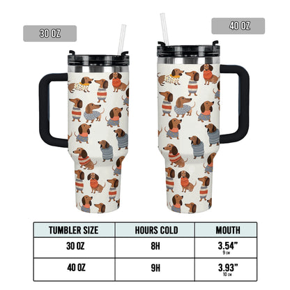 Shineful Tumbler Dachshund Cuteness Overload