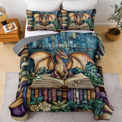 Shineful All Season Quilt 3-Piece Set Dragon Lore