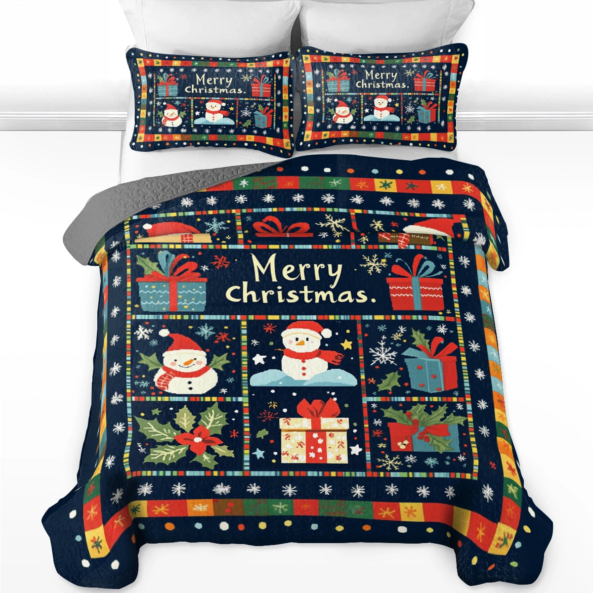 Shineful All Season Quilt 3-Piece Set Christmas Festive