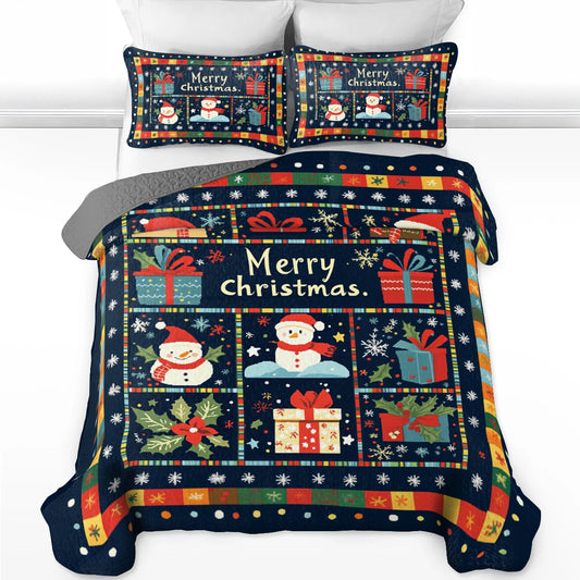 Shineful All Season Quilt 3-Piece Set Christmas Festive