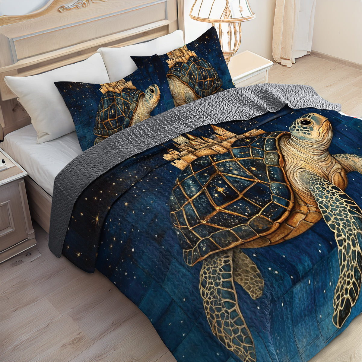 Shineful All Season Quilt 3-Piece Set Starlight Voyager