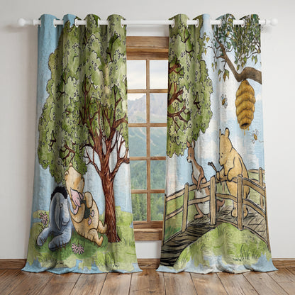 Shineful Quilted Curtain Sweet Pooh