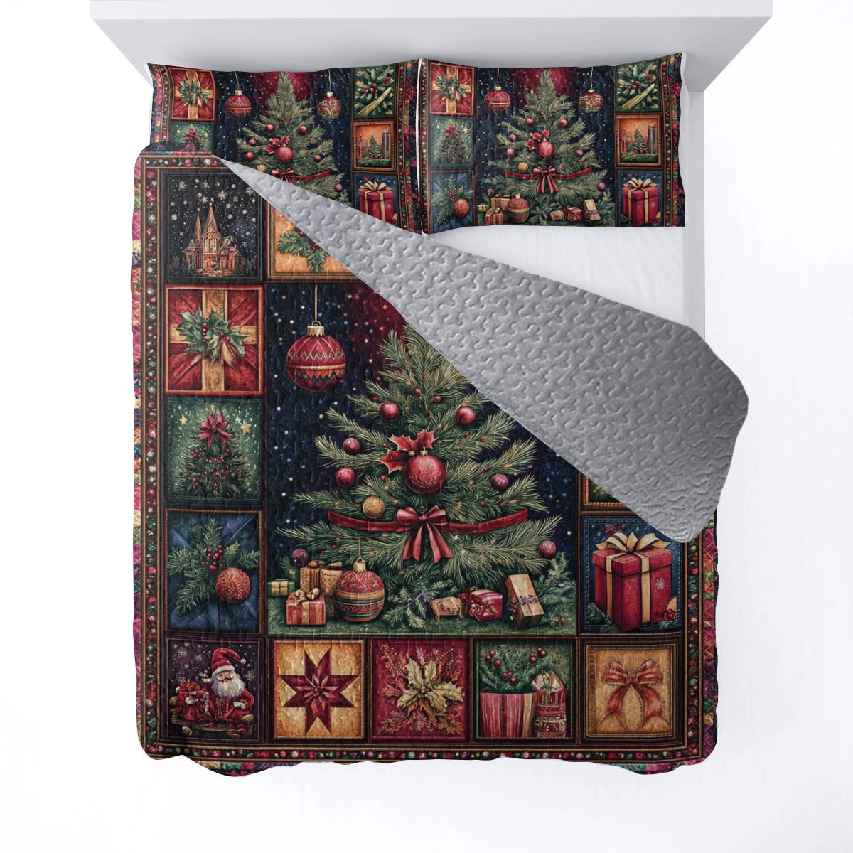 Shineful All Season Quilt 3-Piece Set Christmas Tree