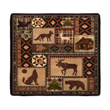 Shineful All Season Quilt 3-Piece Set Wild Forest Adventure