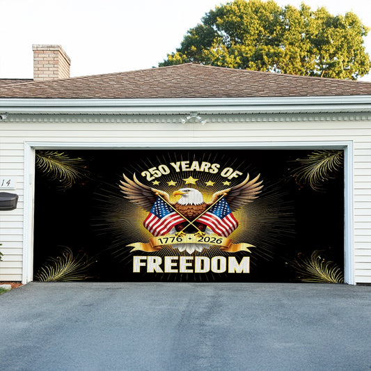 Shineful Garage Door Banner Decoration Liberty Endures