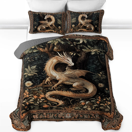 Shineful All Season Quilt 3-Piece Set - Dragon's Lair