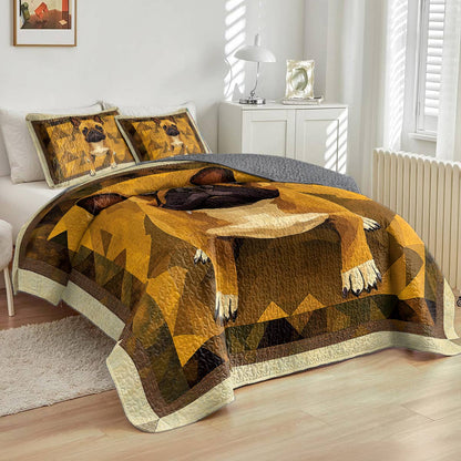 Shineful All Season Quilt 3-Piece Set Frenchie Focus