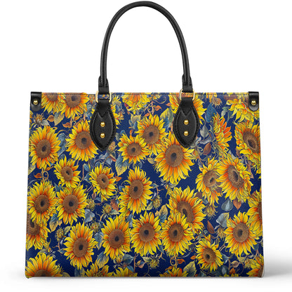 Shineful Leather Bag Sunflower Gorgeous Flower