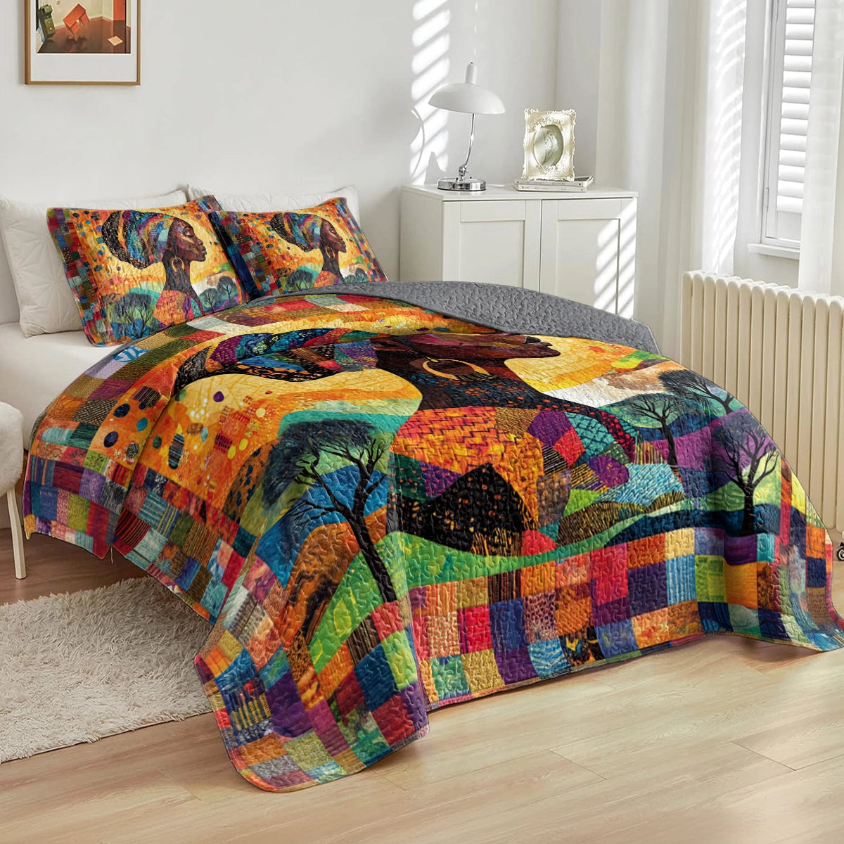 Shineful All Season Quilt 3-Piece Set Eternal Heritage