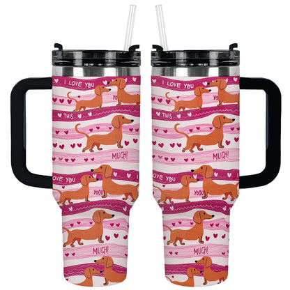 Shineful Tumbler Dachshund Puppy Love Forever