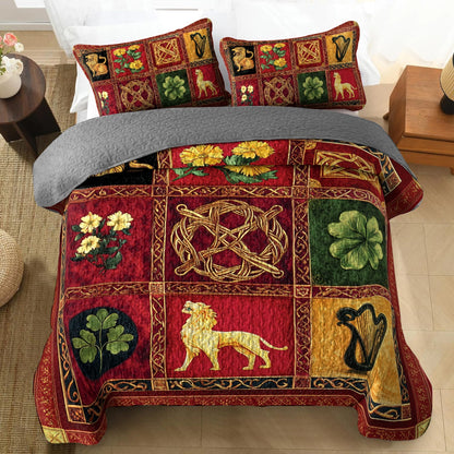 Shineful All Season Quilt 3-Piece Set Celtic Charm: Heritage Splendor