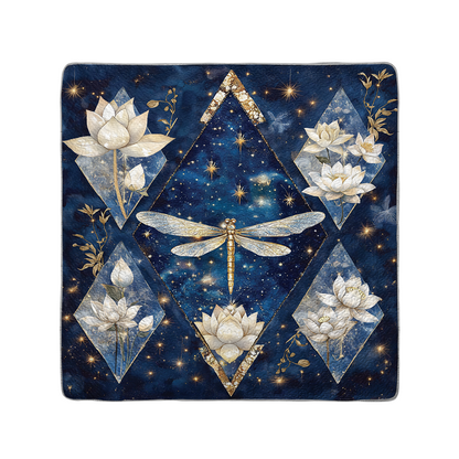 Shineful All Season Quilt 3-Piece Set Enlightened Dragonfly Lotus