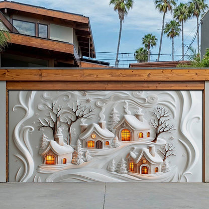 Shineful Garage Door Banner Decoration Holiday Haven