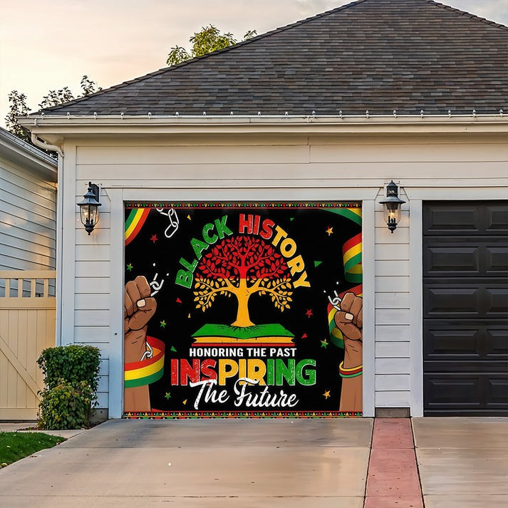 Shineful Garage Door Banner Decoration Rooted & Rising