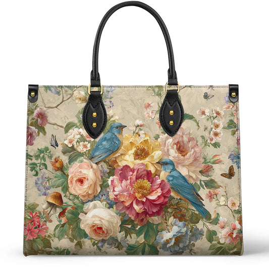 Shineful Leather Bag Bluebird Blossom